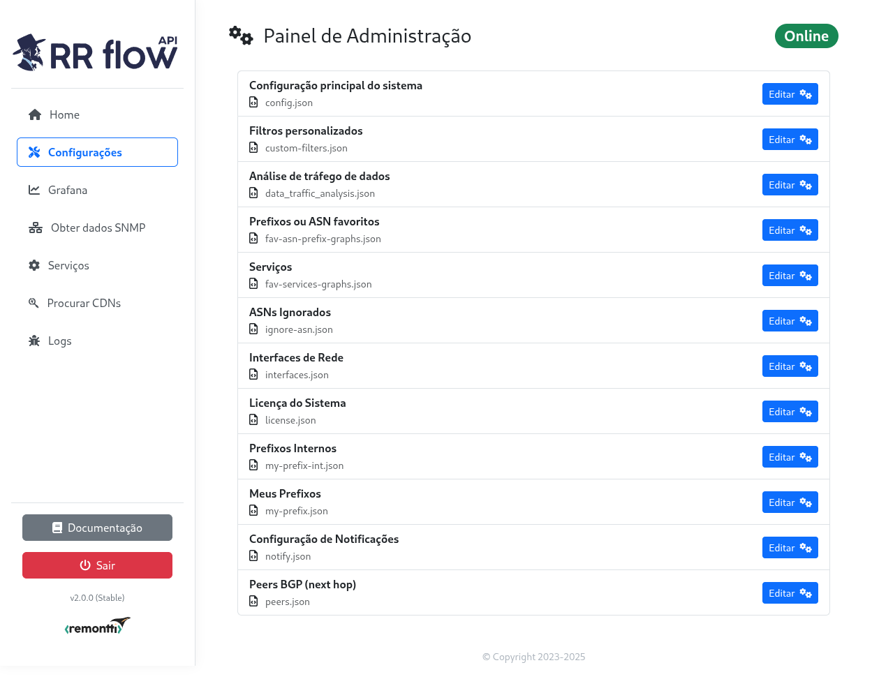 RR Flow admin